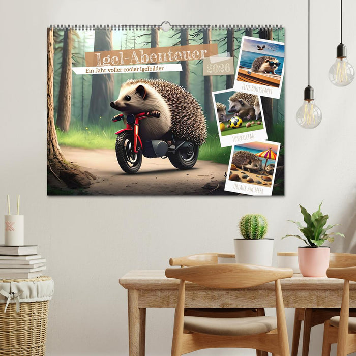 Igel-Abenteuer (CALVENDO Wandkalender 2026)