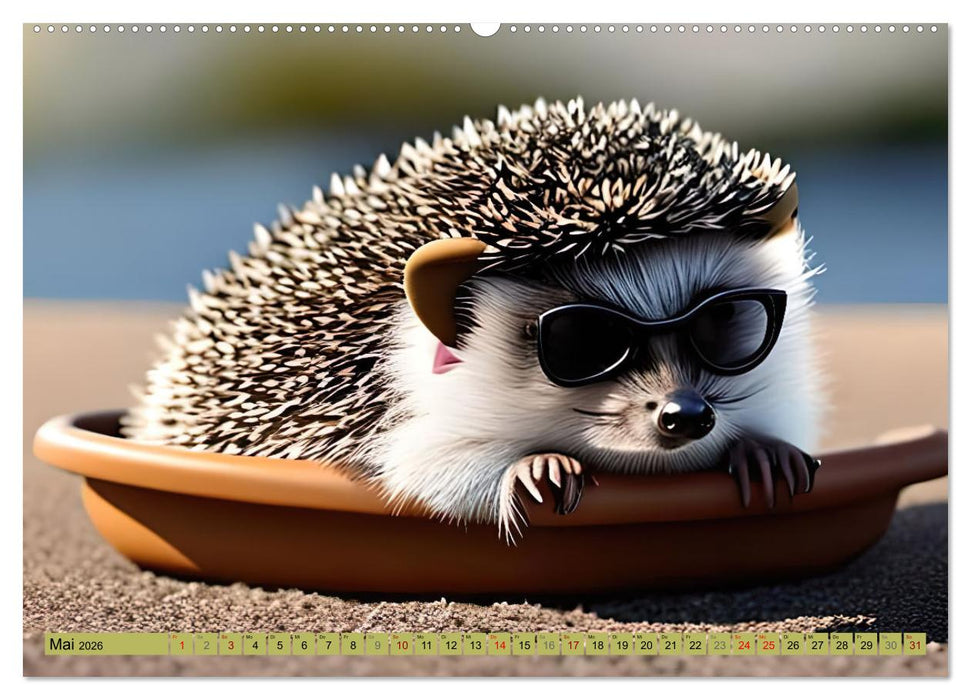 Igel-Abenteuer (CALVENDO Wandkalender 2026)