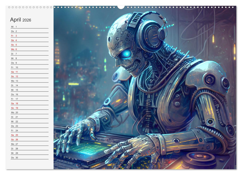 Roboter, Zukunft, Visionen. Die Arbeitskräfte von Morgen (CALVENDO Wandkalender 2026)