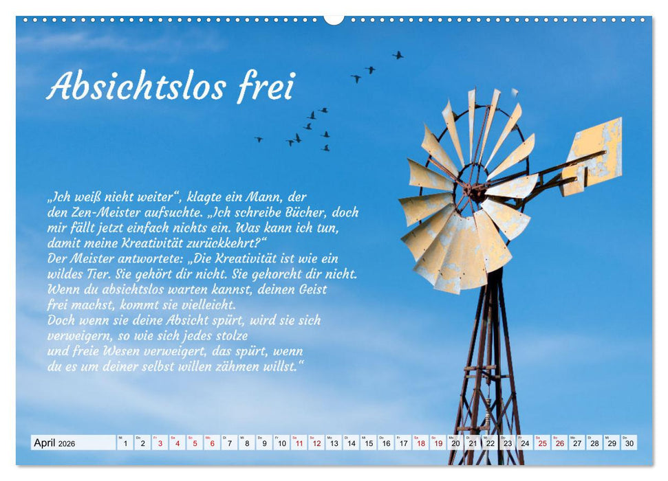 Und der Zen-Meister sprach (CALVENDO Premium Wandkalender 2026)