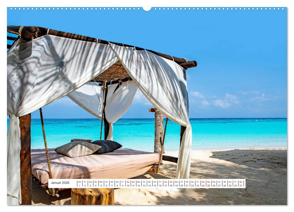Sansibar - Sonne, Sand, Meer (CALVENDO Premium Wandkalender 2026)