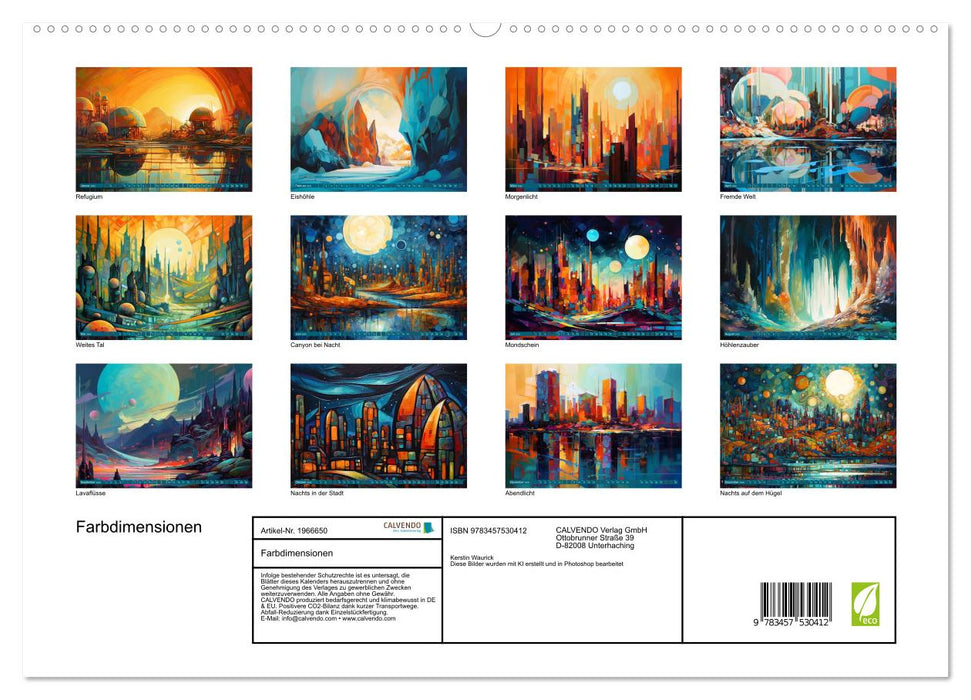 Farbdimensionen (CALVENDO Premium Wandkalender 2026)