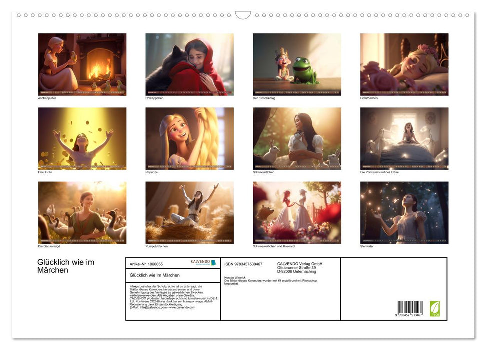 Glücklich wie im Märchen (CALVENDO Wandkalender 2026)