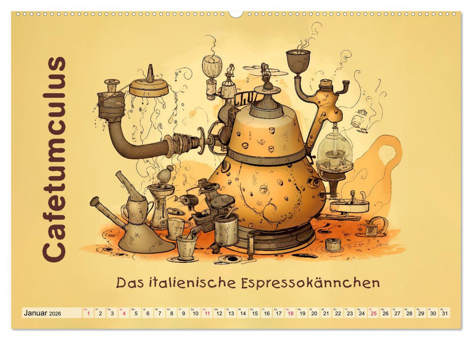 Gastronomatron - Fantasie in der Küche (CALVENDO Premium Wandkalender 2026)