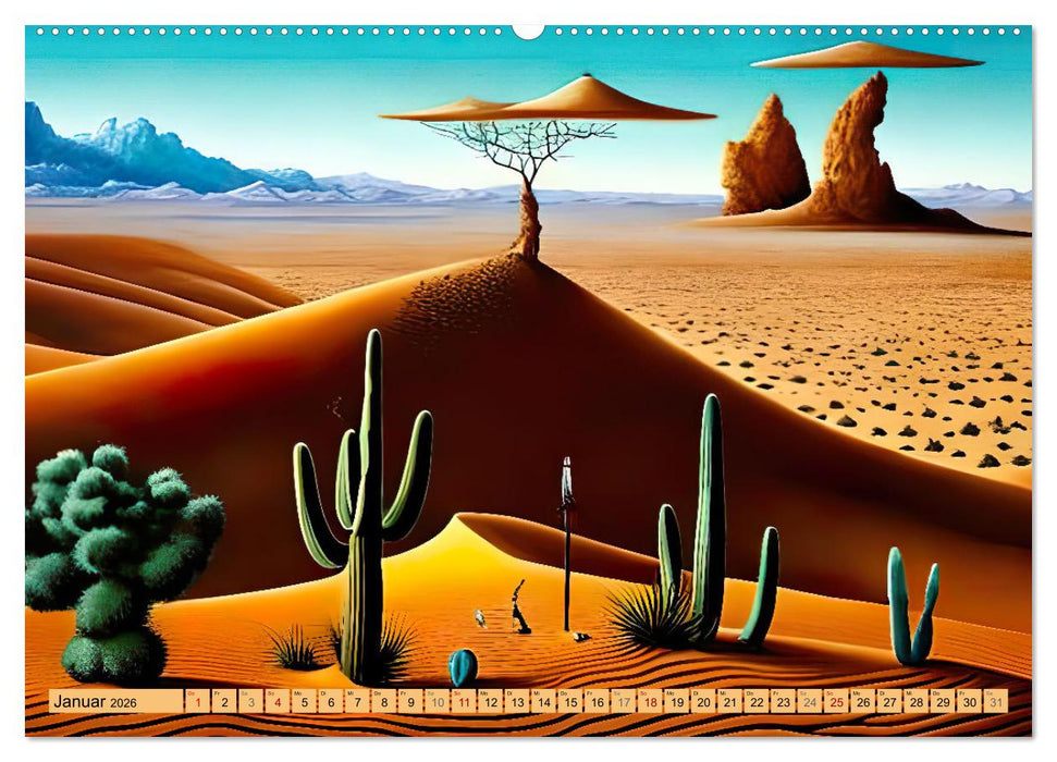 Die Wüste - Kulisse der Fantasie (CALVENDO Wandkalender 2026)
