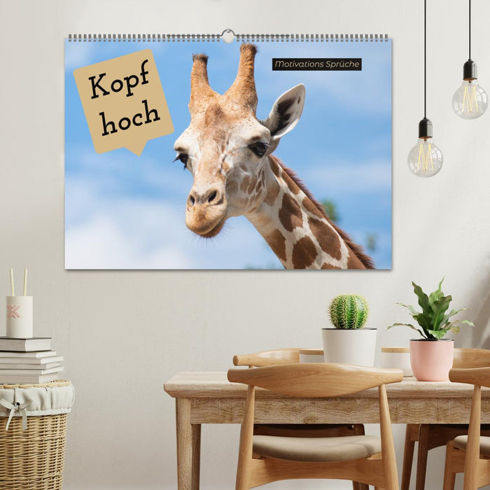Kopf hoch Motivations Sprüche (CALVENDO Wandkalender 2026)