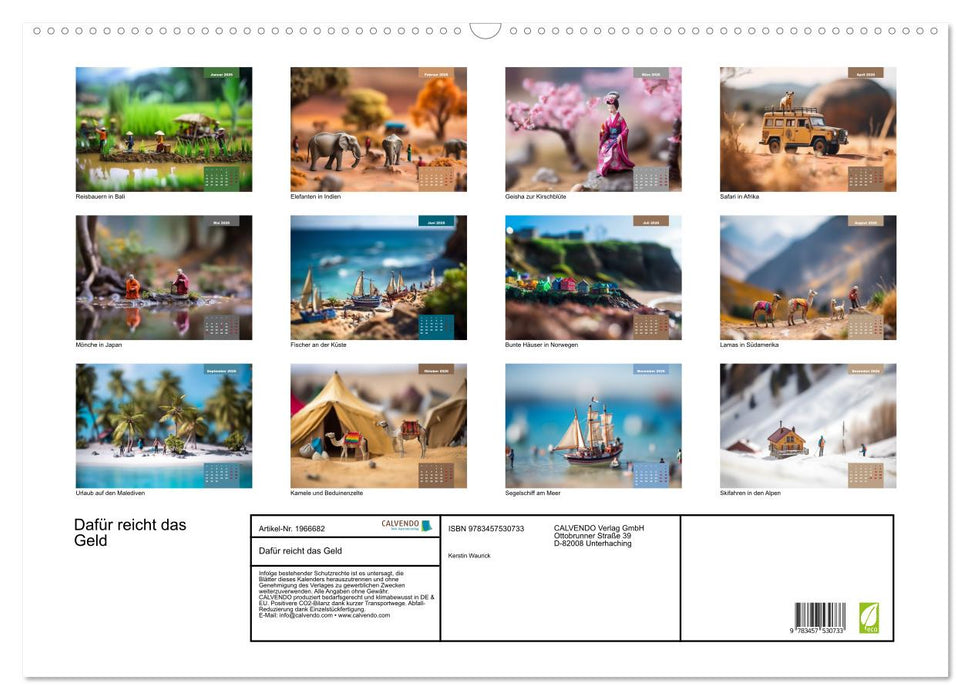 Dafür reicht das Geld (CALVENDO Wandkalender 2026)
