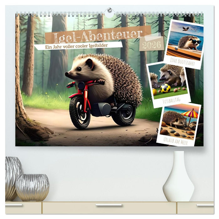 Igel-Abenteuer (CALVENDO Premium Wandkalender 2026)
