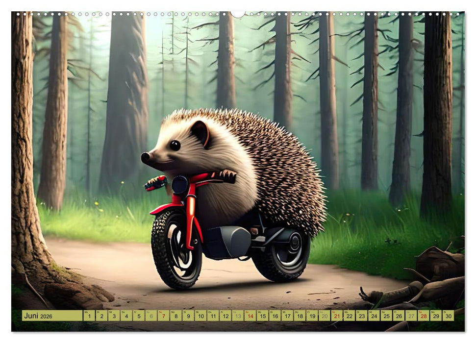 Igel-Abenteuer (CALVENDO Premium Wandkalender 2026)