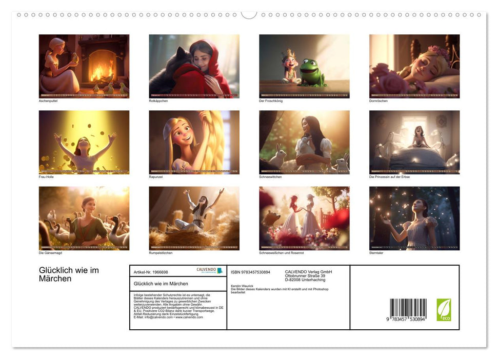 Glücklich wie im Märchen (CALVENDO Premium Wandkalender 2026)