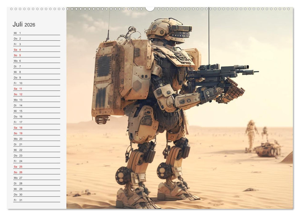 Roboter, Zukunft, Visionen. Die Arbeitskräfte von Morgen (CALVENDO Premium Wandkalender 2026)