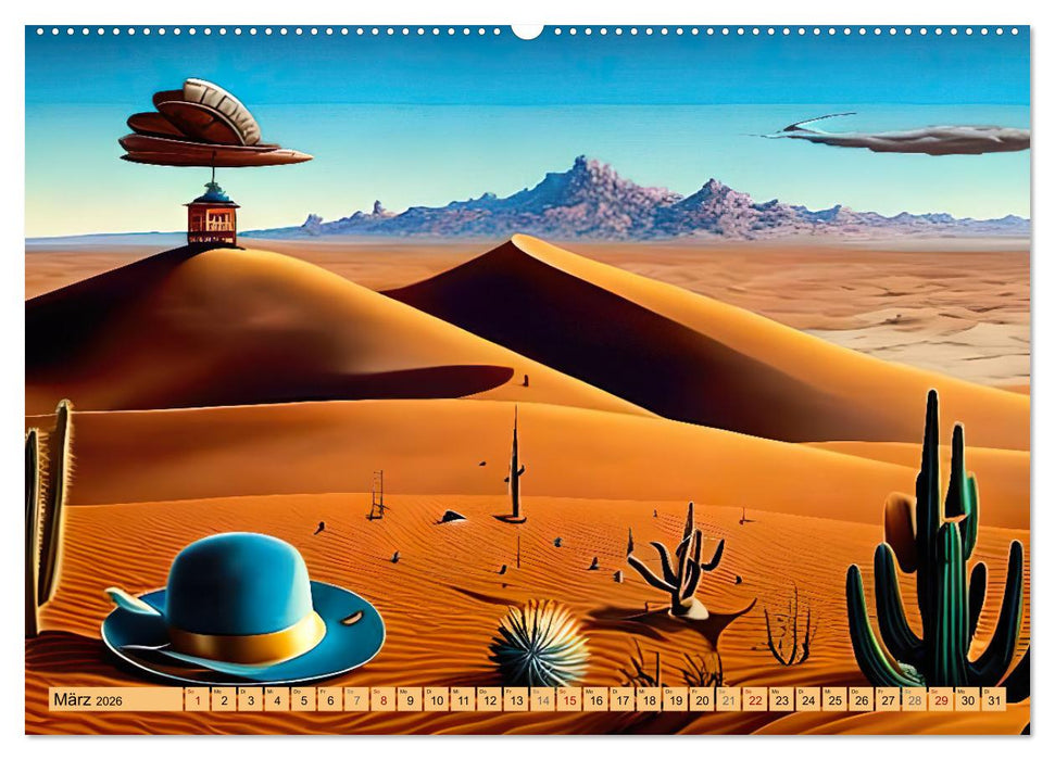 Die Wüste - Kulisse der Fantasie (CALVENDO Premium Wandkalender 2026)