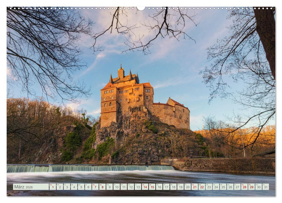 Ostschönheit Sachsen - Das Märchenland der Burgen und Felsen (CALVENDO Premium Wandkalender 2026)