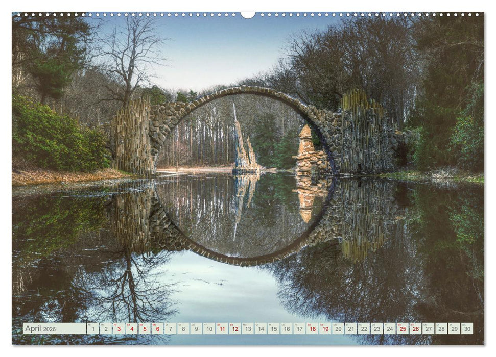 Ostschönheit Sachsen - Das Märchenland der Burgen und Felsen (CALVENDO Premium Wandkalender 2026)