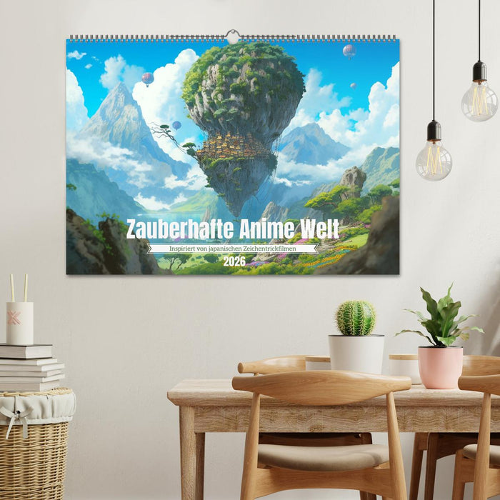 Zauberhafte Anime Welt (CALVENDO Wandkalender 2026)