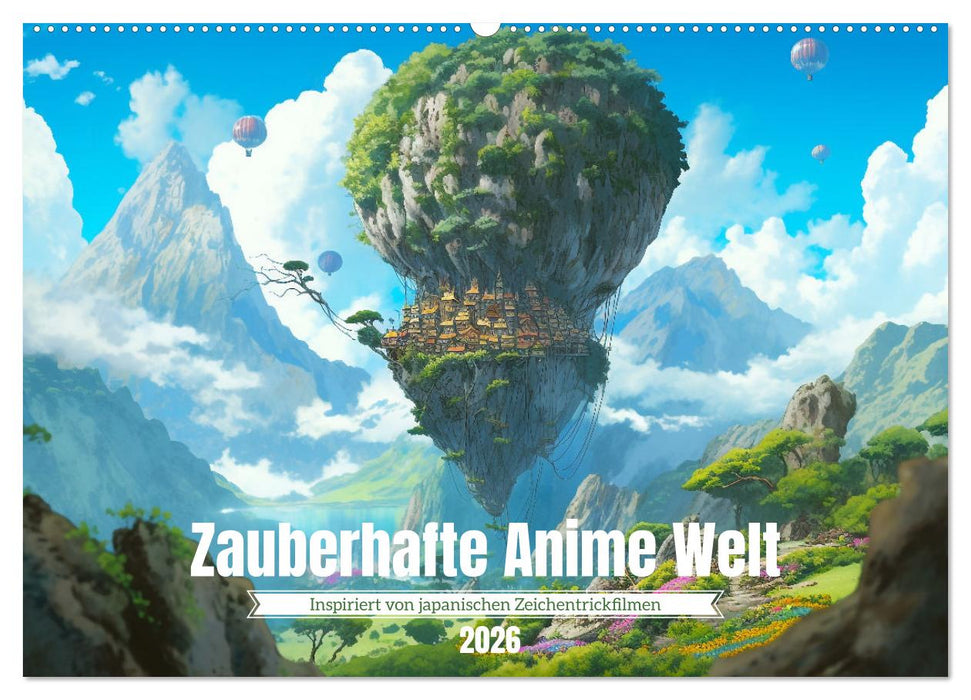 Zauberhafte Anime Welt (CALVENDO Wandkalender 2026)