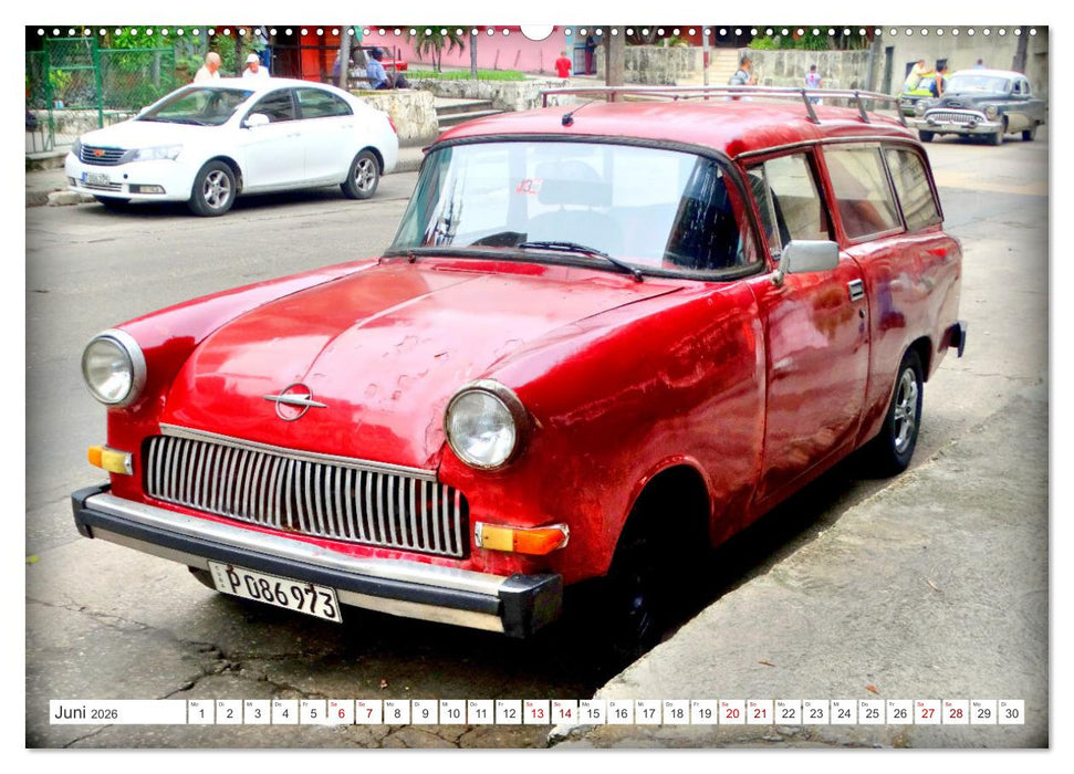 BEST OF OPEL P1 - Der legendäre Rekord Caravan in Kuba (CALVENDO Wandkalender 2026)