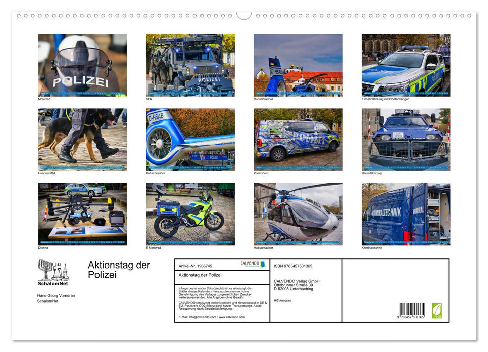 Aktionstag der Polizei (CALVENDO Wandkalender 2026)