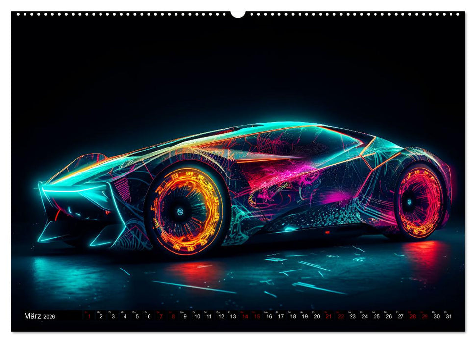 Future Vision Cars-Studio Art (CALVENDO Wandkalender 2026)