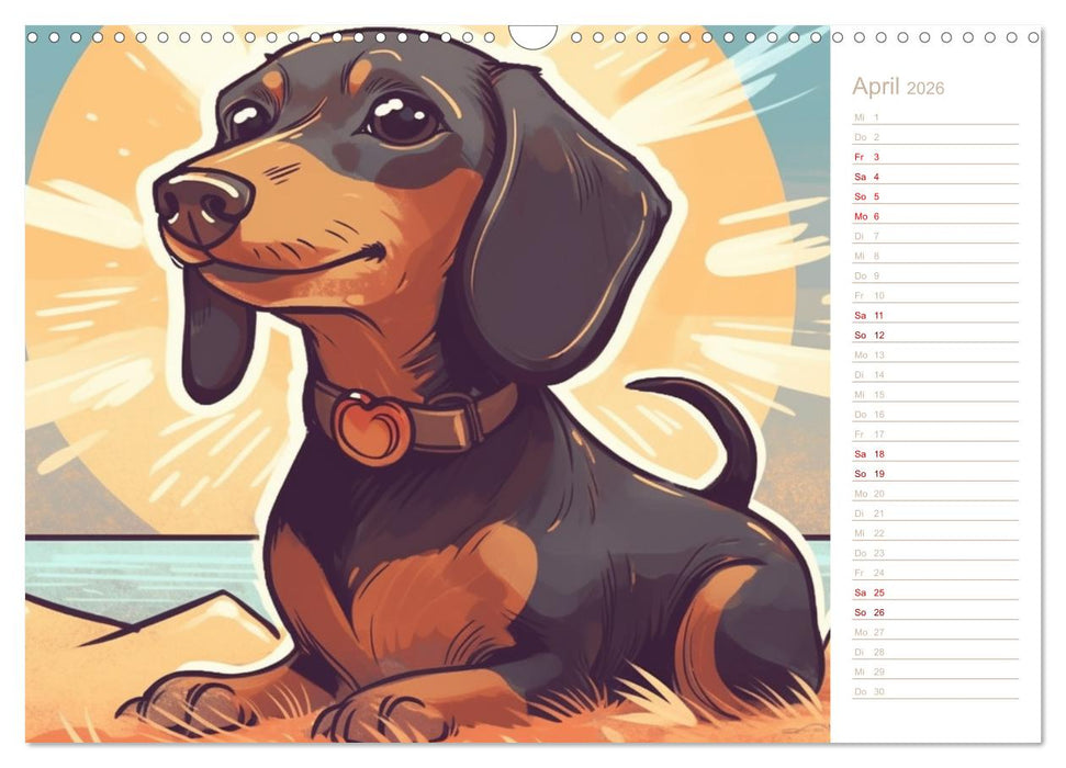 Dackel (CALVENDO Wandkalender 2026)