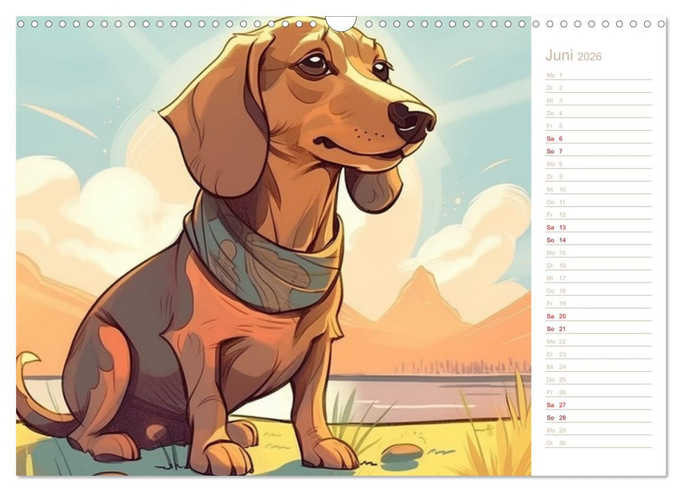 Dackel (CALVENDO Wandkalender 2026)