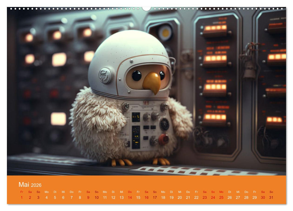 Hühner im Rampenlicht Ein Kalender voller tierischer Fotostars (CALVENDO Wandkalender 2026)