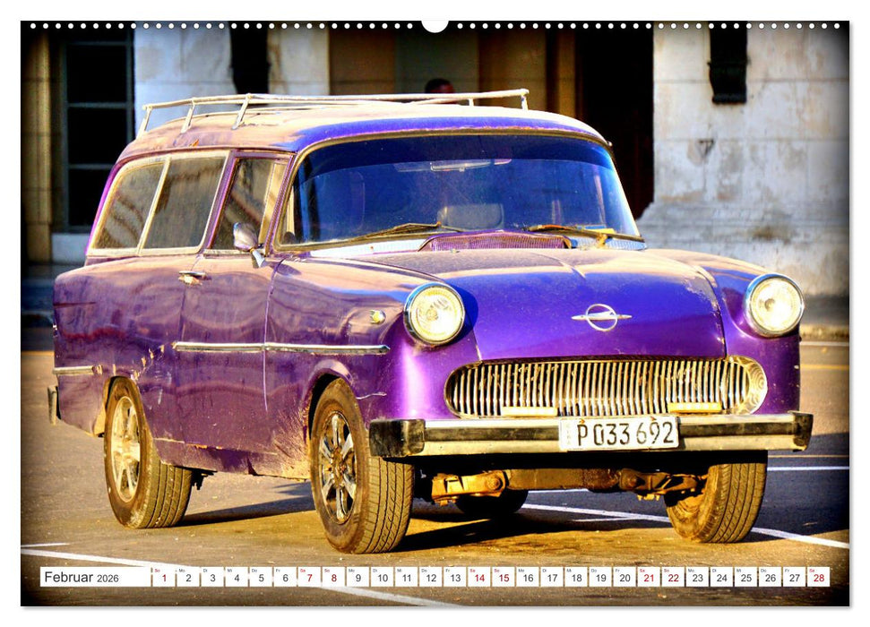 BEST OF OPEL P1 - Der legendäre Rekord Caravan in Kuba (CALVENDO Premium Wandkalender 2026)