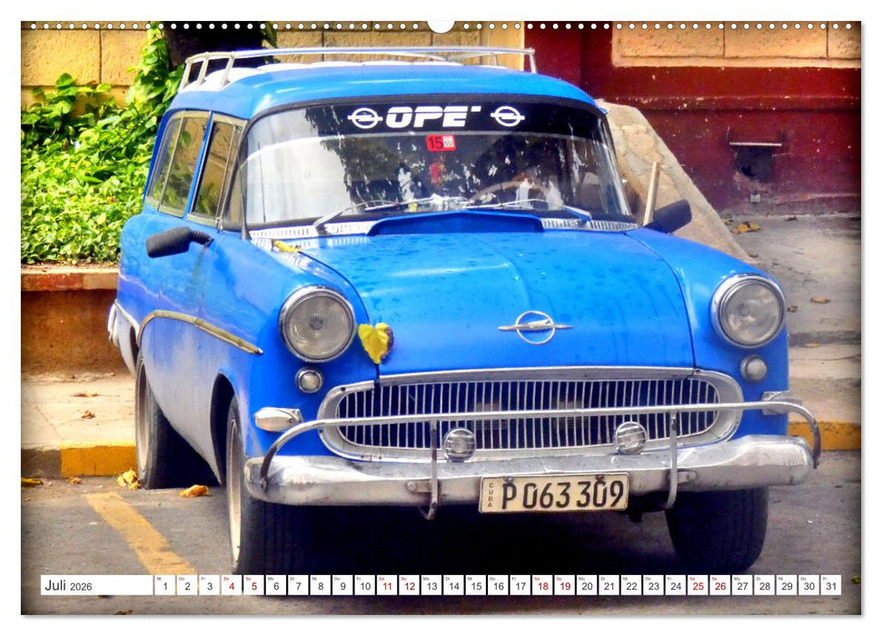 BEST OF OPEL P1 - Der legendäre Rekord Caravan in Kuba (CALVENDO Premium Wandkalender 2026)