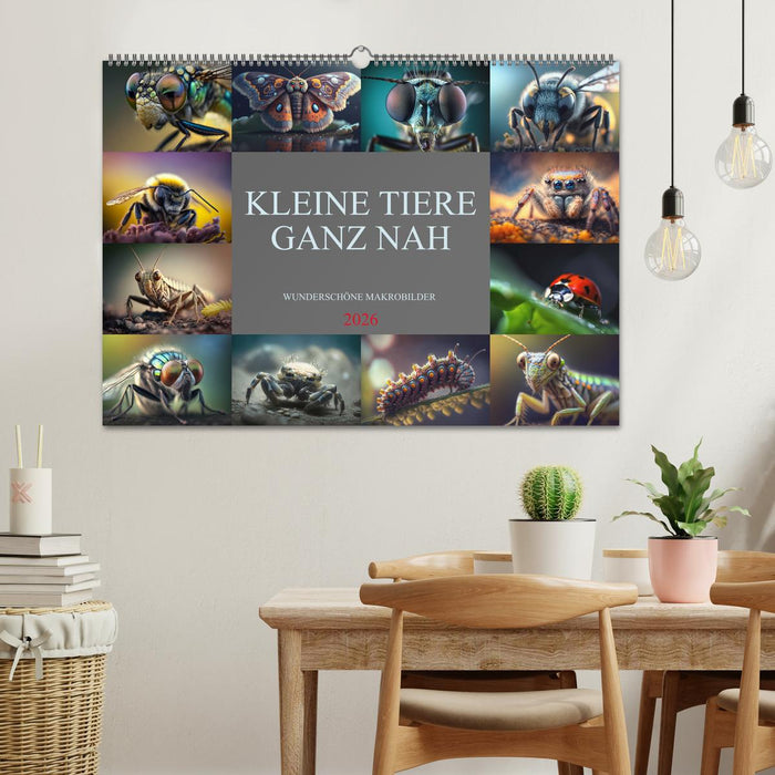 Kleine Tiere ganz nah (CALVENDO Wandkalender 2026)