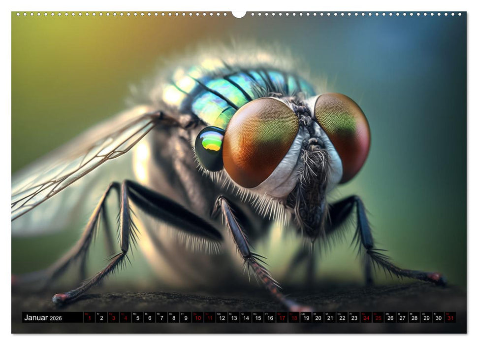 Kleine Tiere ganz nah (CALVENDO Wandkalender 2026)