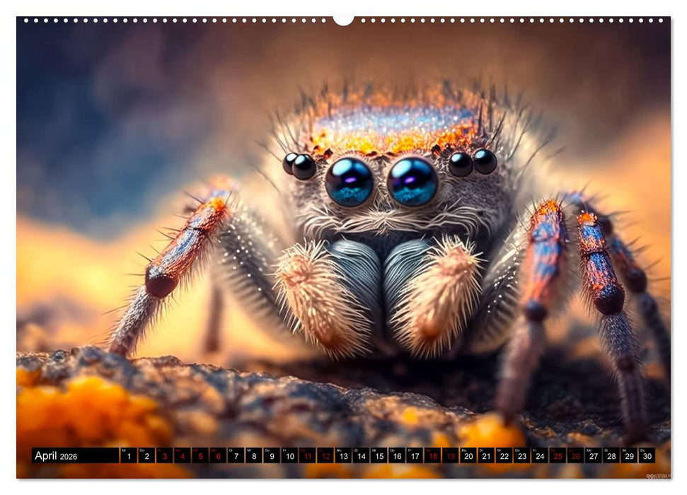 Kleine Tiere ganz nah (CALVENDO Wandkalender 2026)