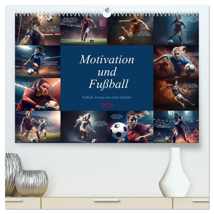 Motivation und Fußball (CALVENDO Premium Wandkalender 2026)