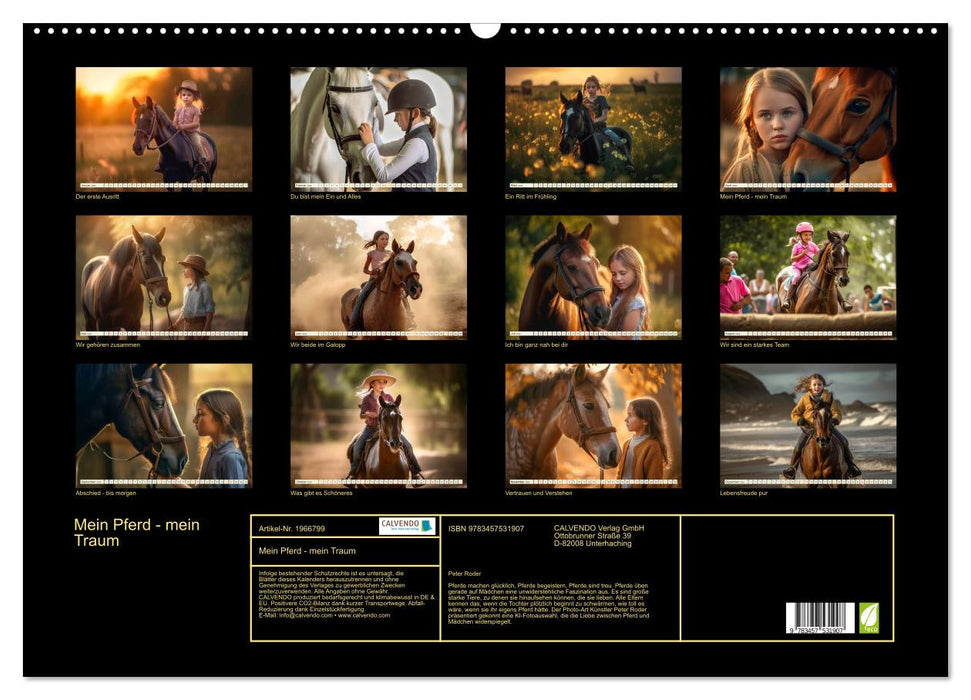 Mein Pferd - mein Traum (CALVENDO Wandkalender 2026)