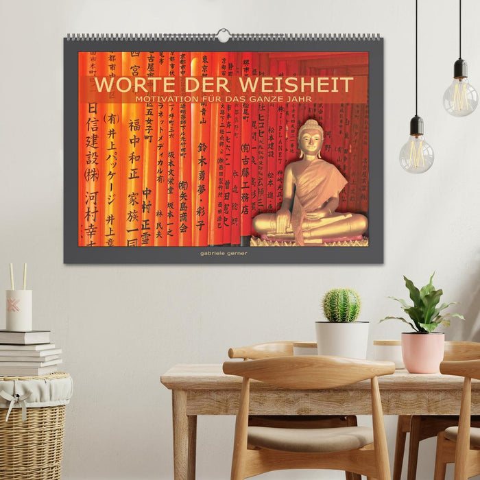 Worte der Weisheit Motivation für das ganze Jahr (CALVENDO Wandkalender 2026)