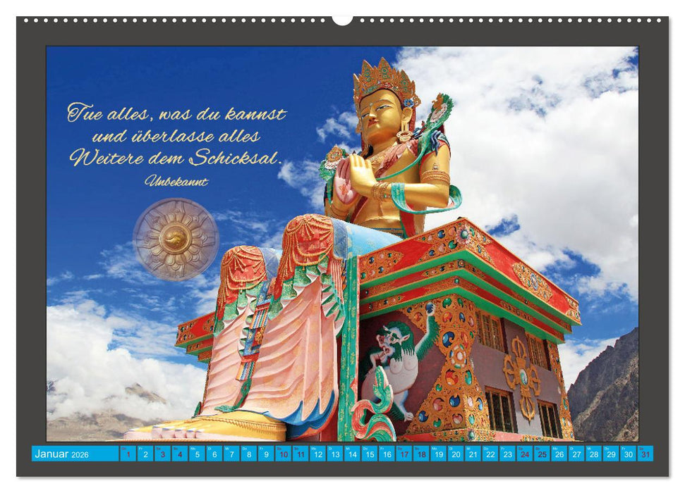 Worte der Weisheit Motivation für das ganze Jahr (CALVENDO Wandkalender 2026)