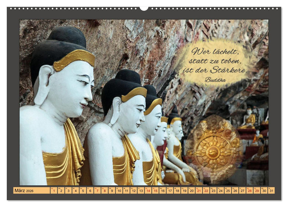 Worte der Weisheit Motivation für das ganze Jahr (CALVENDO Wandkalender 2026)