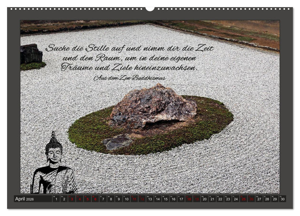 Worte der Weisheit Motivation für das ganze Jahr (CALVENDO Wandkalender 2026)