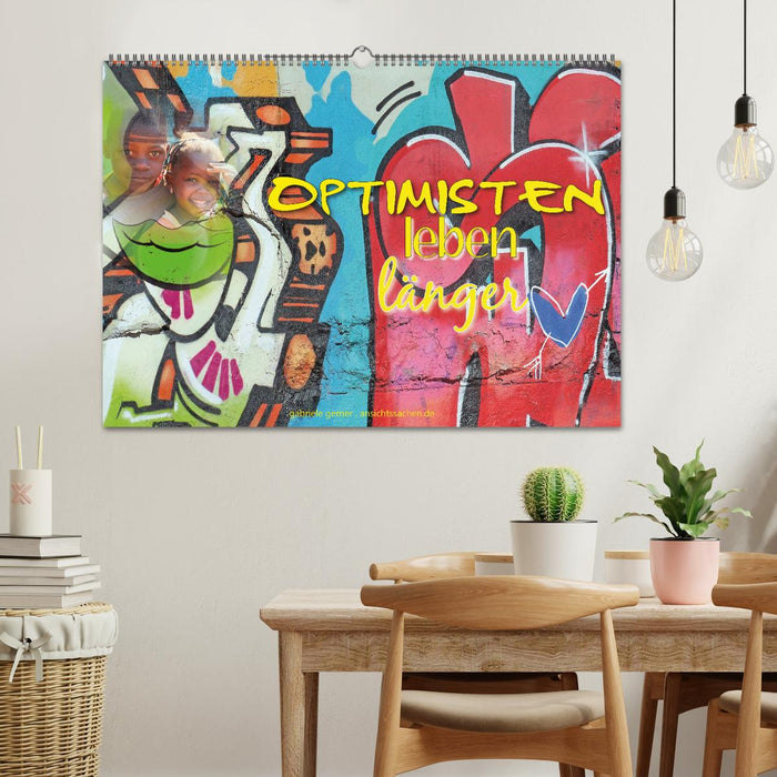 Optimisten leben länger (CALVENDO Wandkalender 2026)