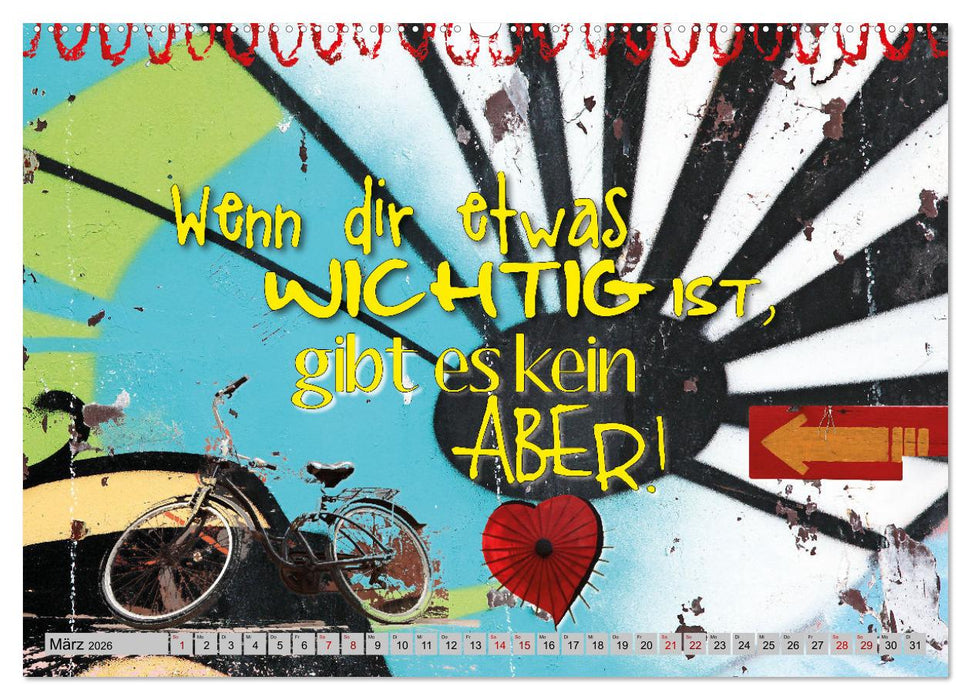 Optimisten leben länger (CALVENDO Wandkalender 2026)