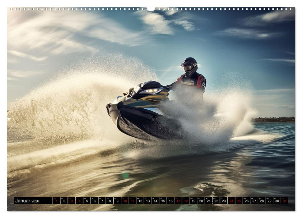 Jetski Power (CALVENDO Wandkalender 2026)