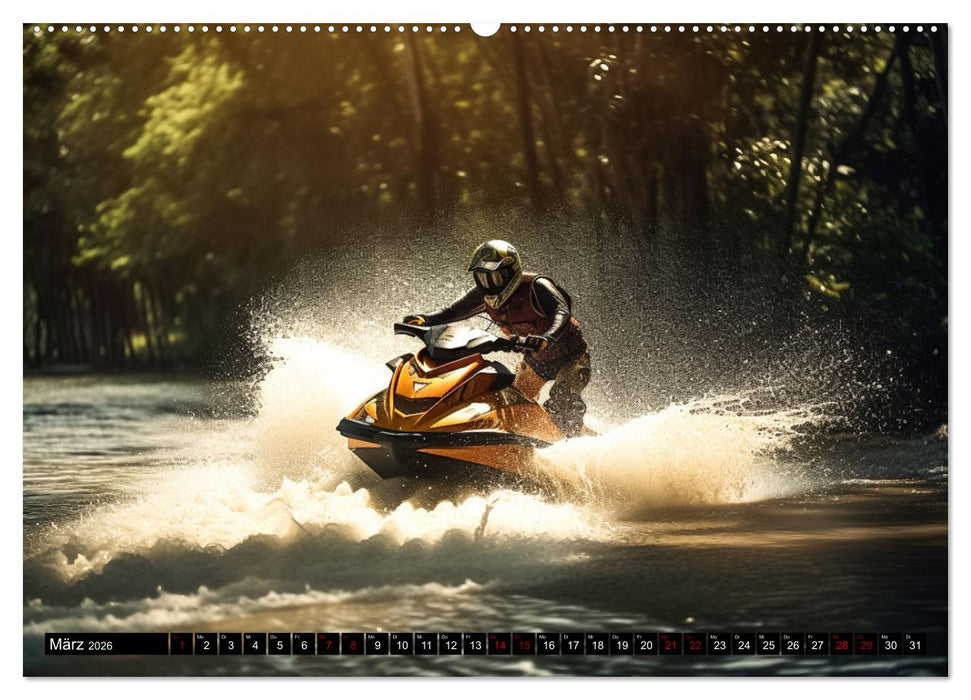 Jetski Power (CALVENDO Wandkalender 2026)
