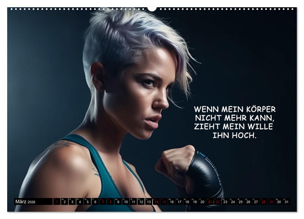 Motivation und Boxen (CALVENDO Wandkalender 2026)