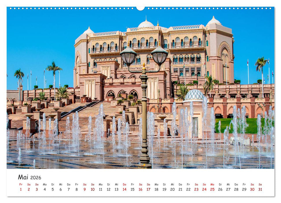 Abu Dhabi - Bezaubernde Metropole (CALVENDO Wandkalender 2026)