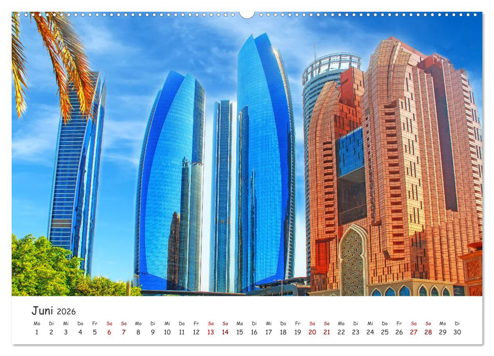 Abu Dhabi - Bezaubernde Metropole (CALVENDO Wandkalender 2026)