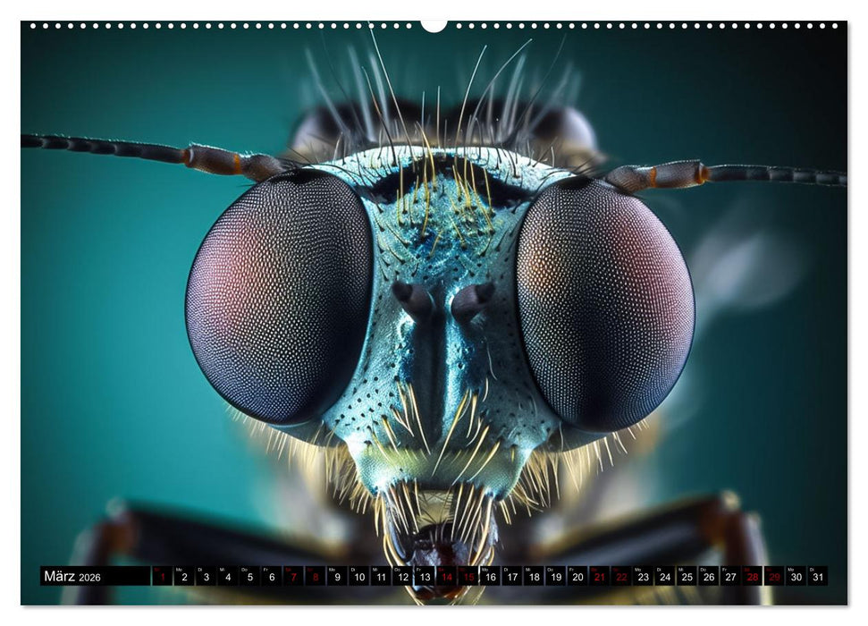 Kleine Tiere ganz nah (CALVENDO Premium Wandkalender 2026)