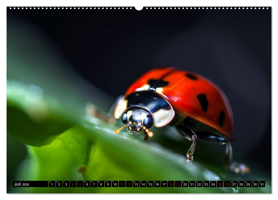 Kleine Tiere ganz nah (CALVENDO Premium Wandkalender 2026)