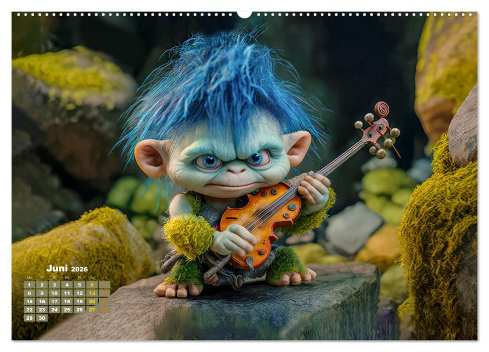 Trolls rocken ab (CALVENDO Premium Wandkalender 2026)
