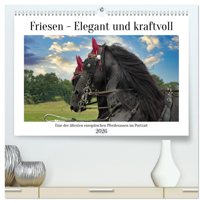 Friesen - elegant und kraftvoll (CALVENDO Premium Wandkalender 2026)