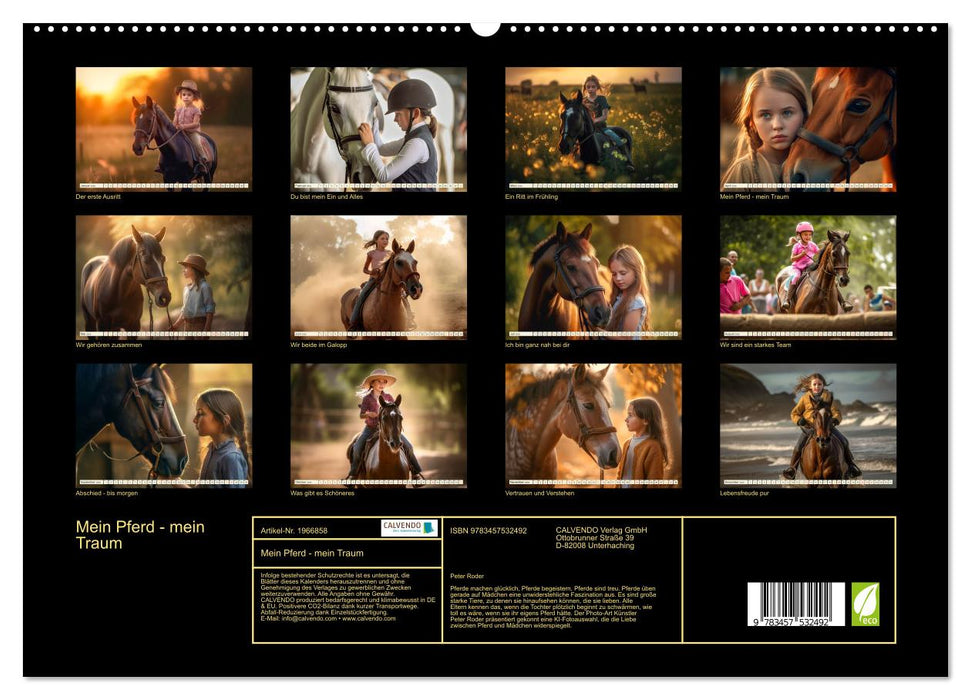 Mein Pferd - mein Traum (CALVENDO Premium Wandkalender 2026)