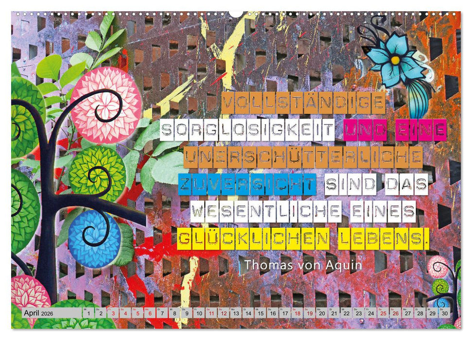 Optimisten leben länger (CALVENDO Premium Wandkalender 2026)